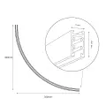 Szyna 1/4 Okrąg Natynk Magnetic Track 5mm fi 60cm ML2620 Milagro
