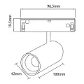 Reflektorek Magnetic Track 10mm 12W CCT 48V ML2646 Milagro