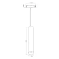 Reflektorek Magnetic Track Pendant 10mm 7W CCT 48V ML2648 Milagro