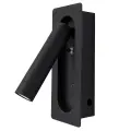 Kinkiet podtynkowy Inn 3W LED 3000K Czarny ML2584 Milagro