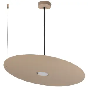 Lampa wisząca PIATTO Taupe 1xGX53 fi 550mm MLP2918 Milagro