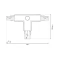 Łącznik Lampy Track Light Black 3 Circuit Typ: T UL | ML7094 EKO-LIGHT