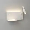 Lampa nocna z półką Shelf Led 4W+5W+2W prawa Biały ML0694 Milagro