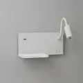 Lampa nocna z półką Shelf Led 4W+5W+2W prawa Biały ML0694 Milagro