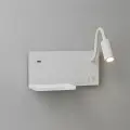 Lampa nocna z półką Shelf Led 4W+5W+2W prawa Biały ML0694 Milagro