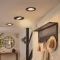 Oczko Sufitowe Okrągłe Ruchome 3/5/7W 3CCT Natynk/Podtynk Czarny EKZ2670 Eko-Light