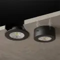 Oczko Sufitowe Okrągłe Ruchome 3/5/7W 3CCT Natynk/Podtynk Czarny EKZ2670 Eko-Light