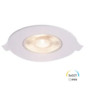 Oczko Sufitowe Okrągłe 5W 3CCT IP65 Podtynk Biały EKZ2671 Eko-Light