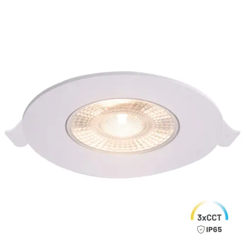 Oczko Sufitowe Okrągłe 5W 3CCT IP65 Podtynk Biały EKZ2671 Eko-Light