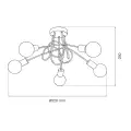 Lampa sufitowa TURBINO 5xE27 ML2475 Milagro