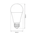 Żarówka LED 8,5W E27 A60 4000K Trójpak EKZA2880 Eko-Light