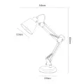Lampka biurkowa Primus Czarny 1xE27 ML2941 Milagro