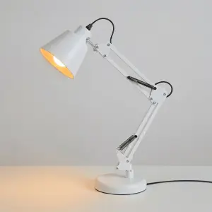 Lampka biurkowa Primus Biały 1xE27 ML2942 Milagro