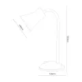 Lampka biurkowa Pascal Biały 1xE27 ML2944 Milagro