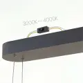 Lampa wisząca Saturno 30W LED CCT Czarny ML2957 Milagro