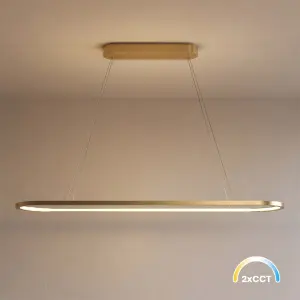 Lampa wisząca Saturno 30W LED CCT Złoty ML2958 Milagro