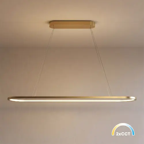 Lampa wisząca Saturno 30W LED CCT Złoty ML2958 Milagro