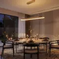 Lampa wisząca Saturno 30W LED CCT Złoty ML2958 Milagro