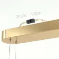 Lampa wisząca Saturno 30W LED CCT Złoty ML2958 Milagro