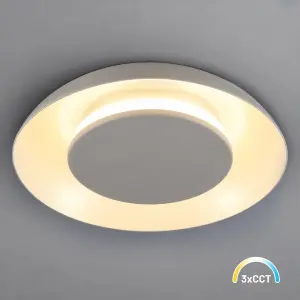Lampa sufitowa Piattino 15W LED CCT Beżowy ML2965 Milagro