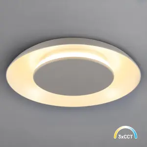 Lampa sufitowa Piattino 30W LED CCT Beżowy ML2966 Milagro