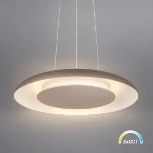Lampa wisząca Piattino 30W LED CCT Beżowy ML2967 Milagro