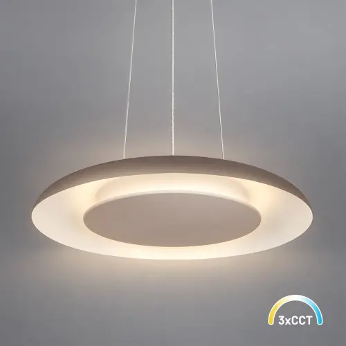 Lampa wisząca Piattino 30W LED CCT Beżowy ML2967 Milagro