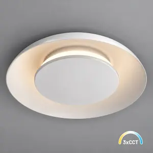 Lampa sufitowa Piattino 15W LED CCT Biały ML2938 Milagro