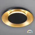 Lampa sufitowa Piattino 15W LED CCT Czarno-złoty ML2940 Milagro