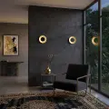 Lampa sufitowa Piattino 15W LED CCT Czarno-złoty ML2940 Milagro