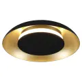 Lampa sufitowa Piattino 15W LED CCT Czarno-złoty ML2940 Milagro