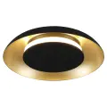 Lampa sufitowa Piattino 15W LED CCT Czarno-złoty ML2940 Milagro