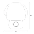 Lampka Nocna Puppy Wtykowa 1,2W 2CCT Różowy EKW0087 Eko-Light