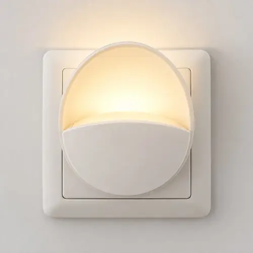 Lampka Nocna Cleo Wtykowa 0,6W 3000K TS Biały EKW0089 Eko-Light