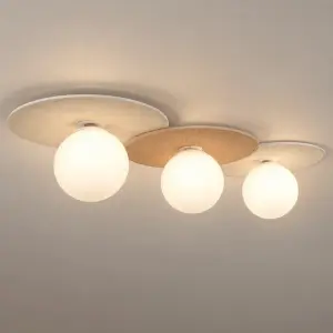 Lampa sufitowa Carter 3xE14 Biały + Natural MLP0228 Milagro