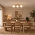 Lampa sufitowa Carter 3xE14 Biały + Natural MLP0228 Milagro