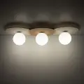 Lampa sufitowa Carter 3xE14 Biały + Natural MLP0228 Milagro