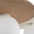 Lampa sufitowa Carter 3xE14 Biały + Natural MLP0228 Milagro
