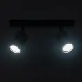 Lampa sufitowa Hudson 2xGU10 Czarno-Złoty MLP0258 Milagro