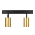 Lampa sufitowa Hudson 2xGU10 Czarno-Złoty MLP0258 Milagro