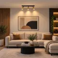Lampa sufitowa Hudson 3xGU10 Czarno-Złoty MLP0259 Milagro