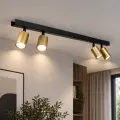 Lampa sufitowa Hudson 4xGU10 Czarno-Złoty MLP0260 Milagro