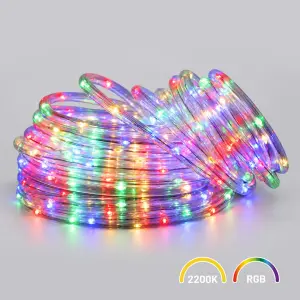 Wąż 200LED 10m 2200K + RGB 9 Trybów IP44 EKSW2738 Eko-Light