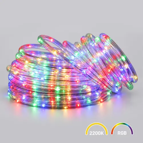 Wąż 200LED 10m 2200K + RGB 9 Trybów IP44 EKSW2738 Eko-Light