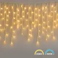Kurtyna Świąteczna 200LED 5m 2000K + 6000K Flash IP44 Biały EKSW2740 Eko-Light