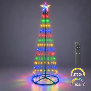 Choinka LED 1,8m 269LED 2700K + RGB IP44 Zielony EKSW2899 Eko-Light