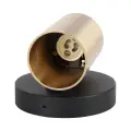 Kinkiet Genesis 1xGU10 Czarno-Złoty z włącznikiem ML2907 Milagro