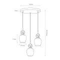 Lampa wisząca Carrara (koło) 3xE14 MLP2810 Milagro