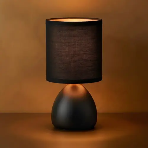 Lampka nocna Sabrina 1xE14 Czarny ML2770 Milagro
