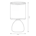Lampka nocna Sabrina 1xE14 Czarny ML2770 Milagro